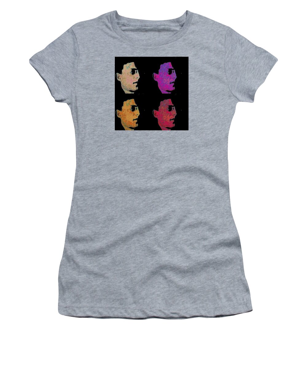  Women's T-Shirt featuring the digital art Four Abes by Cooky Goldblatt