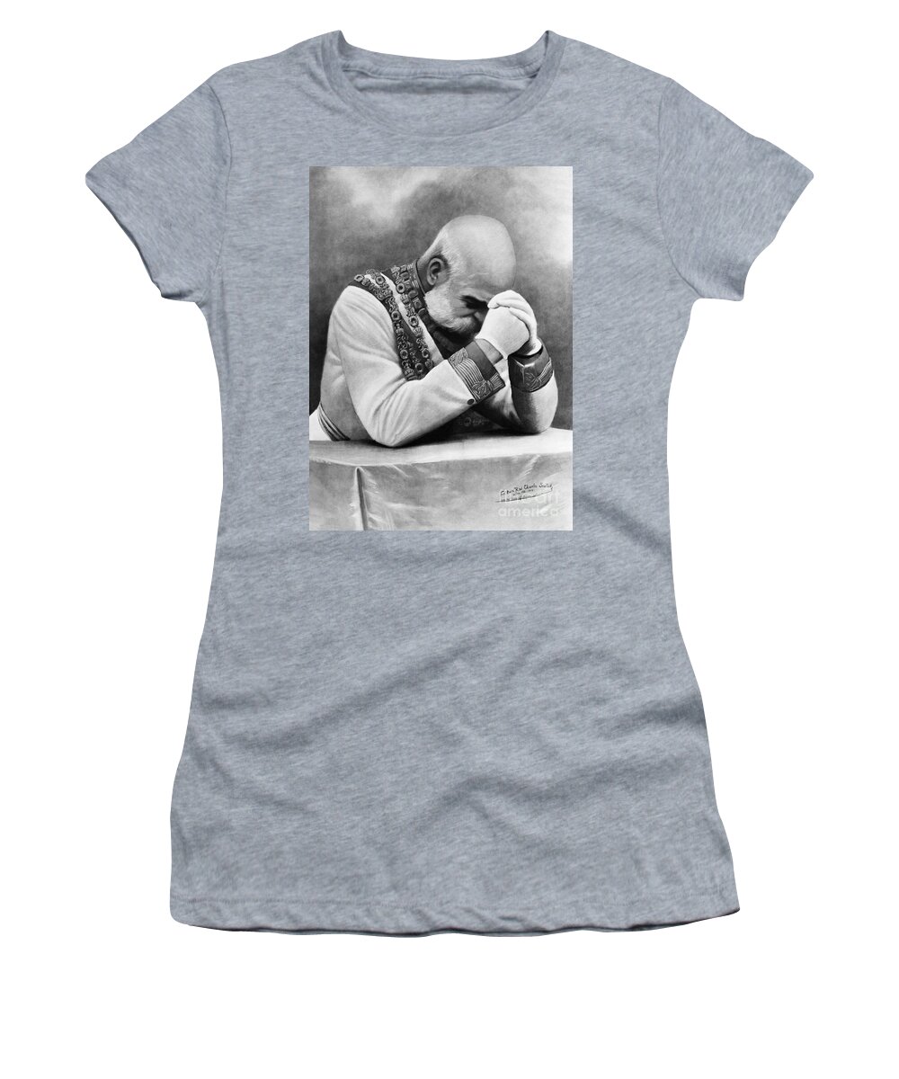 History Women's T-Shirt featuring the photograph Franz Joseph I by Omikron