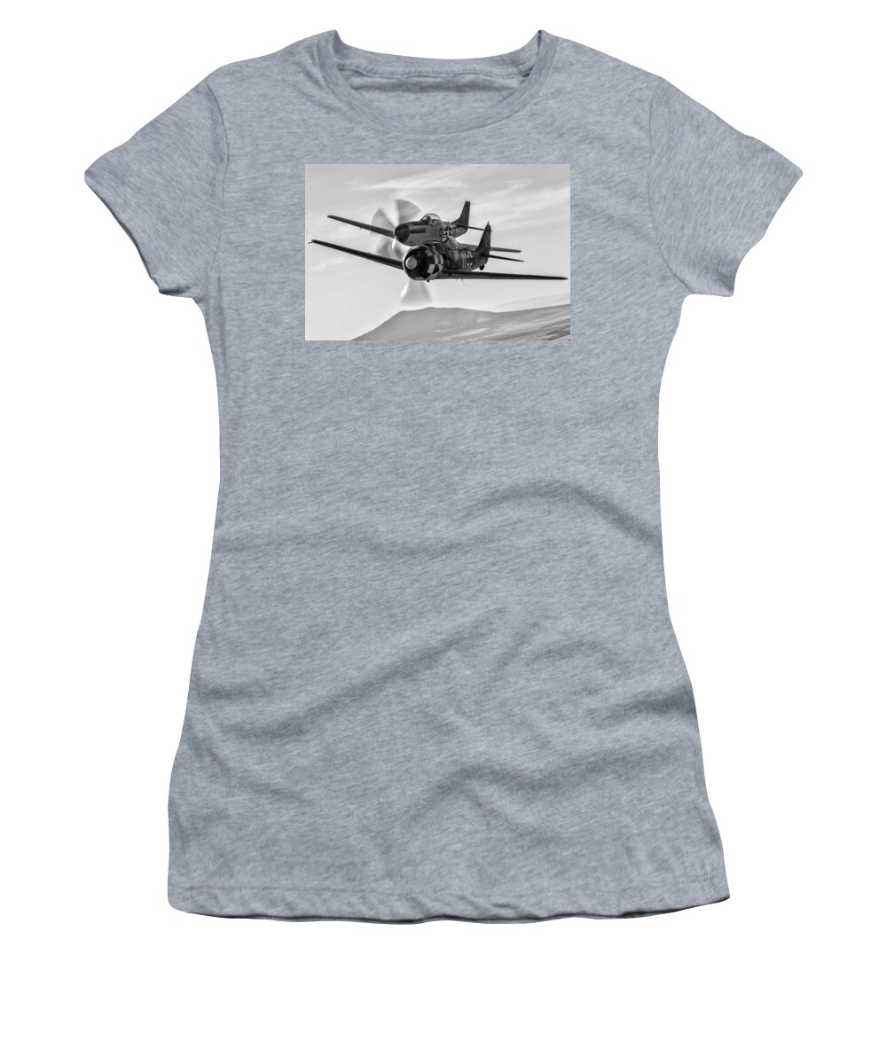 erickson Aircraft Collection Women's T-Shirt featuring the photograph Frenemies I by Jay Beckman