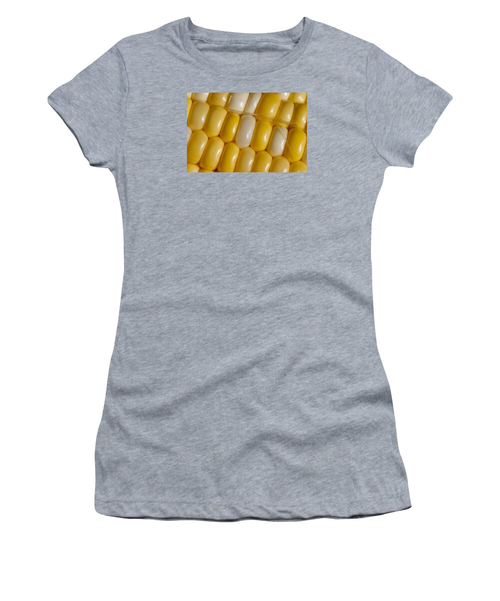 Close-up Women's T-Shirt featuring the photograph Fresh Yellow corn by Brian Green