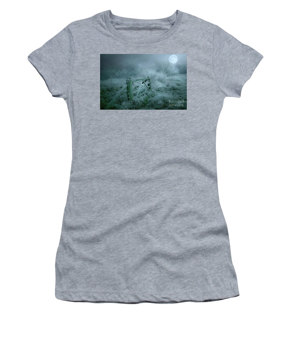 Frost Women's T-Shirt featuring the photograph Frosty Night by Brian Tarr