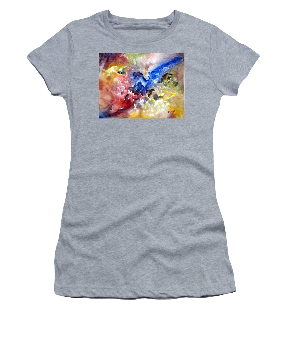 Abstract Art Women's T-Shirt featuring the painting Fruitfulness by Raymond Doward