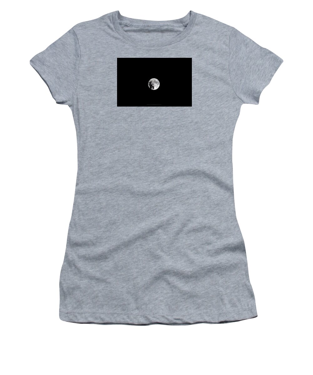 Moon Women's T-Shirt featuring the photograph Full by Becca Wilcox