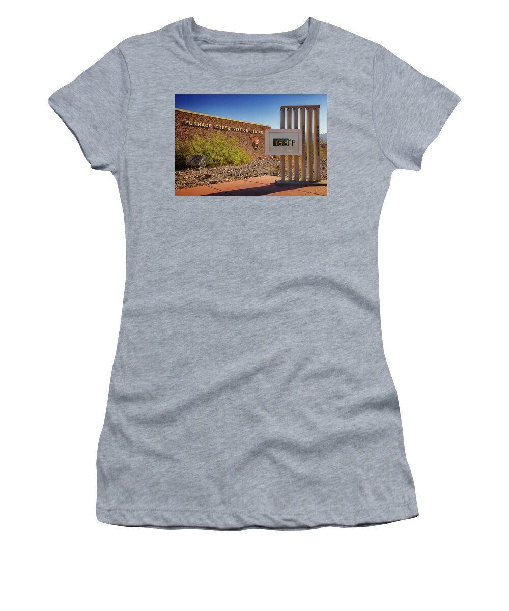 Furnace Women's T-Shirt featuring the photograph Furnace Creek by Ricky Barnard