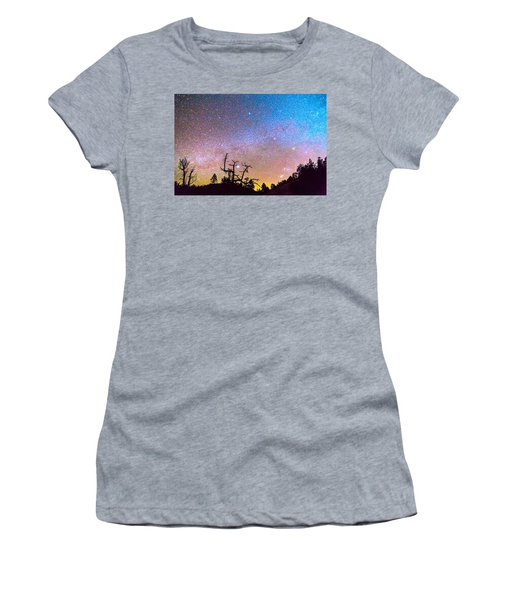 Sky Women's T-Shirt featuring the photograph Galaxy Night by James BO Insogna