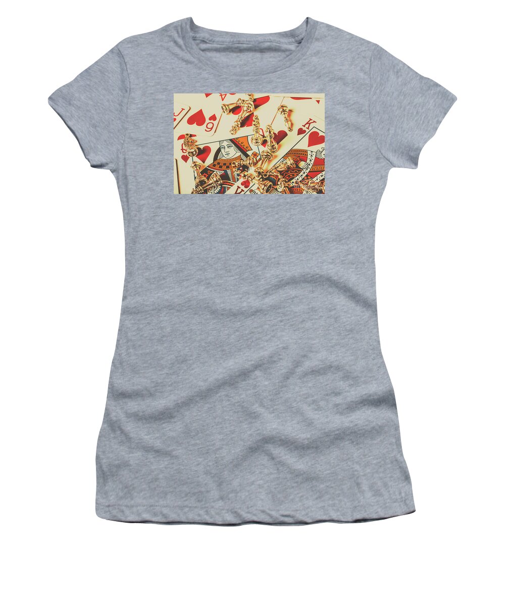 Love Women's T-Shirt featuring the photograph Games of love by Jorgo Photography