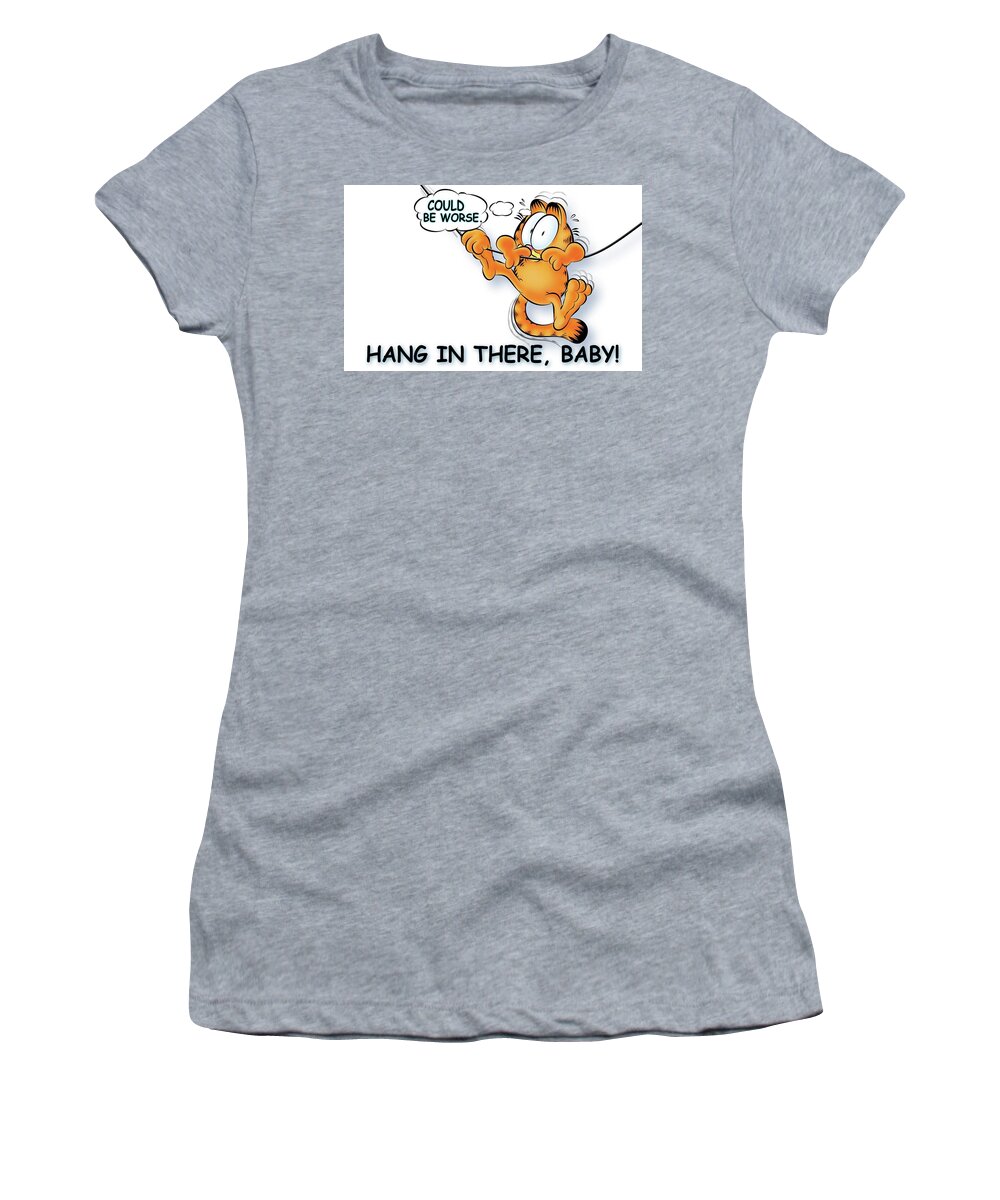 Garfield Women's T-Shirt featuring the digital art Garfield by Super Lovely