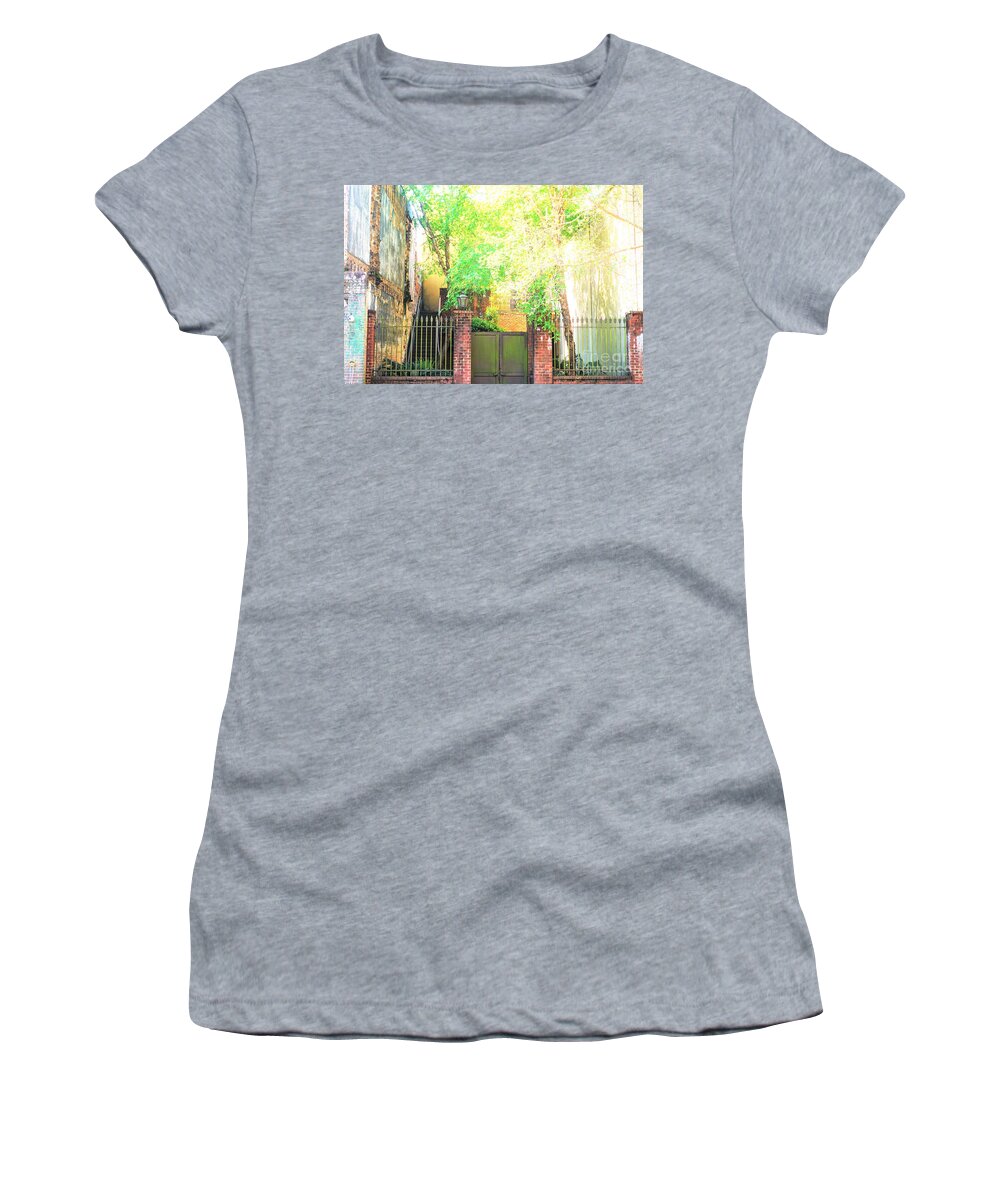 Garden Space Women's T-Shirt featuring the photograph Gate protected by Merle Grenz