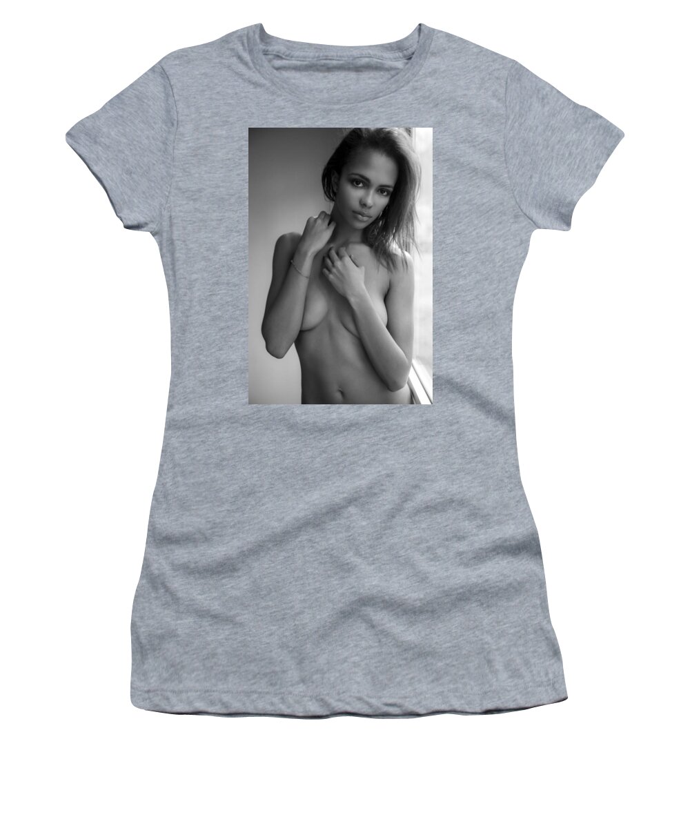 Helmut Newton Women's T-Shirt featuring the photograph Gaze by Stephen Vann