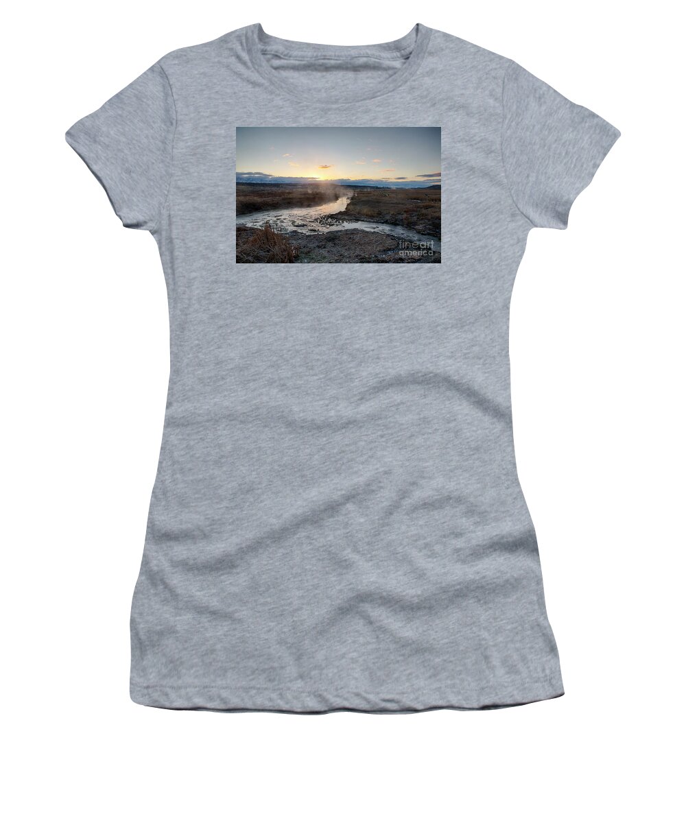 Bear River Range Women's T-Shirt featuring the photograph Gem Valley Sunrise by Idaho Scenic Images Linda Lantzy