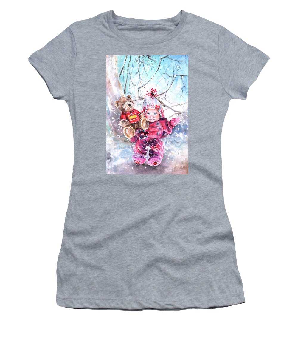 Truffle Mcfurry Women's T-Shirt featuring the painting Georgia And Pedro by Miki De Goodaboom