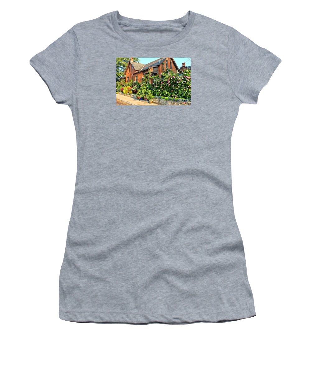 German Village Women's T-Shirt featuring the photograph German Village House 7772 by Jack Schultz