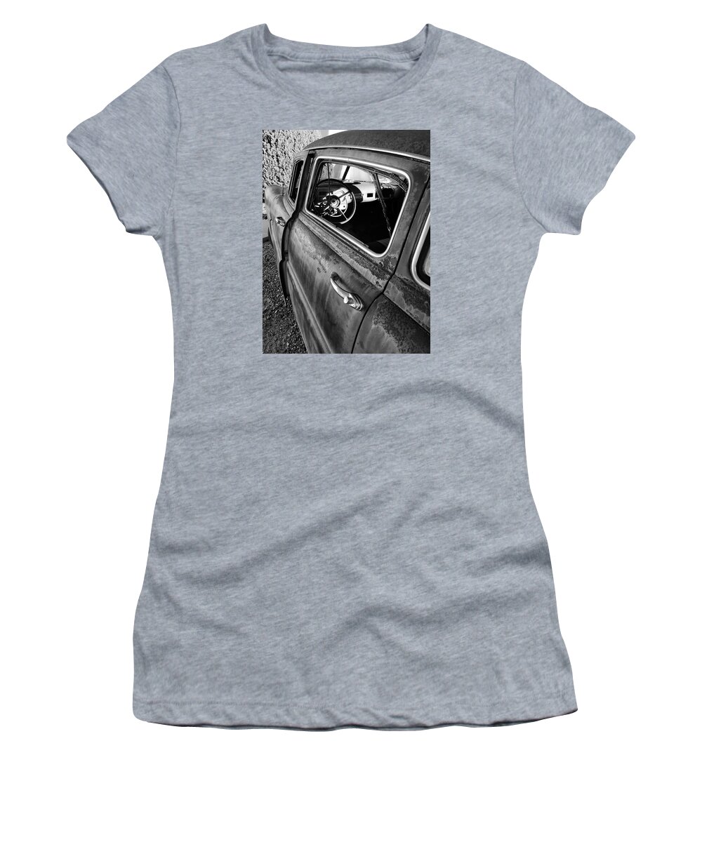 Old Car Women's T-Shirt featuring the photograph Ghost Driver by Brad Hodges