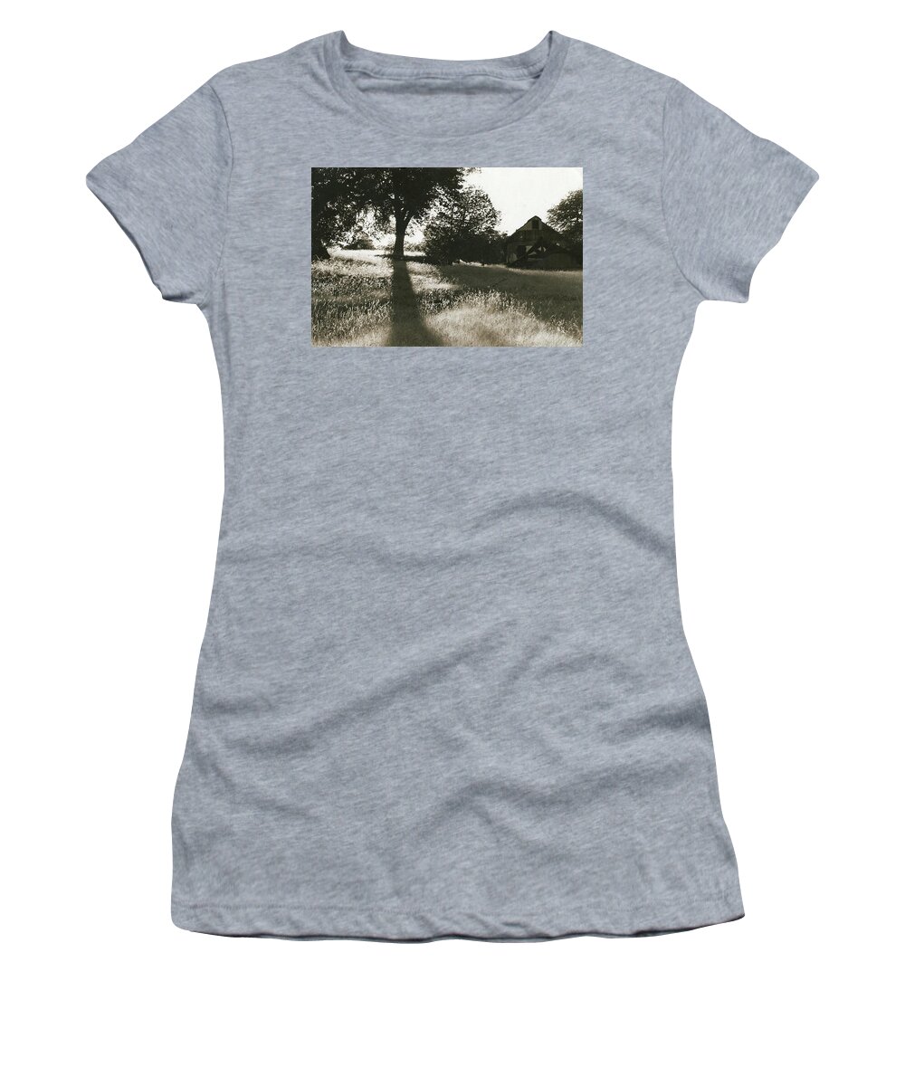 Ghost Town Mowry Arizona Along Usmexico Border 1968 Women's T-Shirt featuring the photograph Ghost town Mowry Arizona along USMexico border 1968-2015 by David Lee Guss