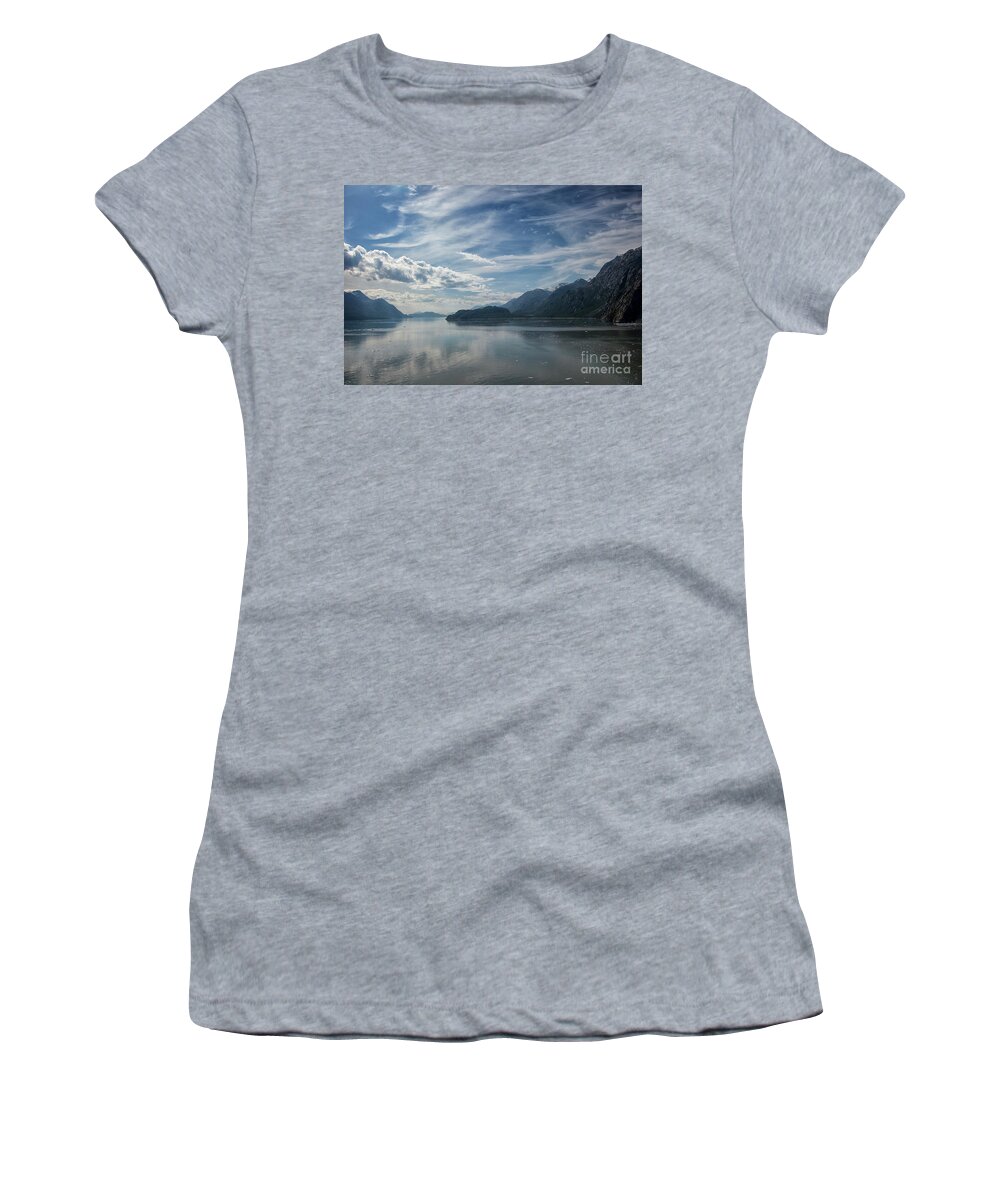 Glacier Women's T-Shirt featuring the photograph Glacier Bay Scenic by Timothy Johnson