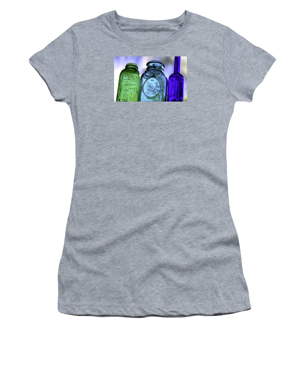 Green Women's T-Shirt featuring the photograph Glass by Dart Humeston