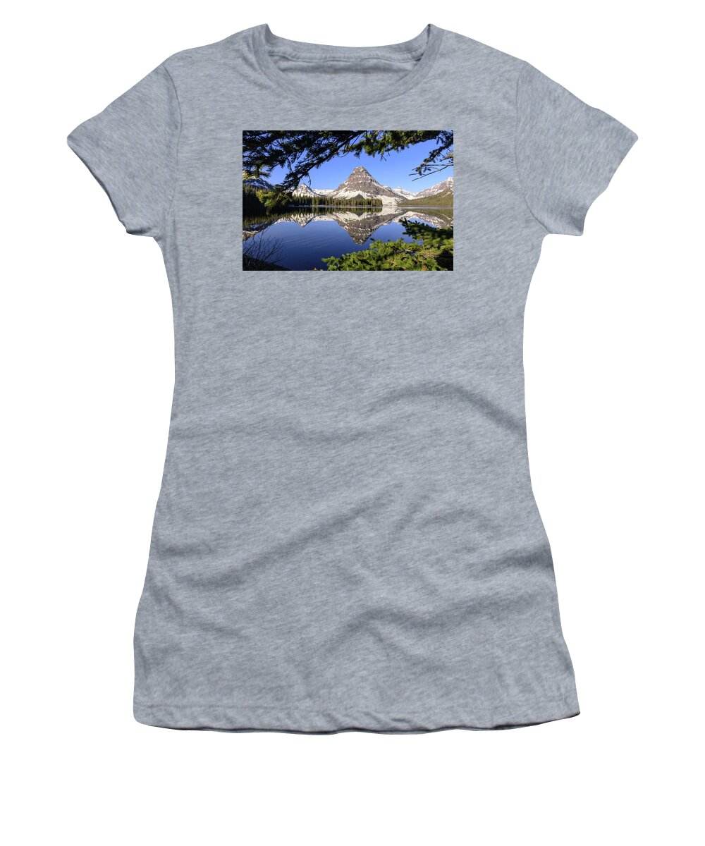 Glacier National Park Women's T-Shirt featuring the photograph Glimpse of Paradise by Jack Bell