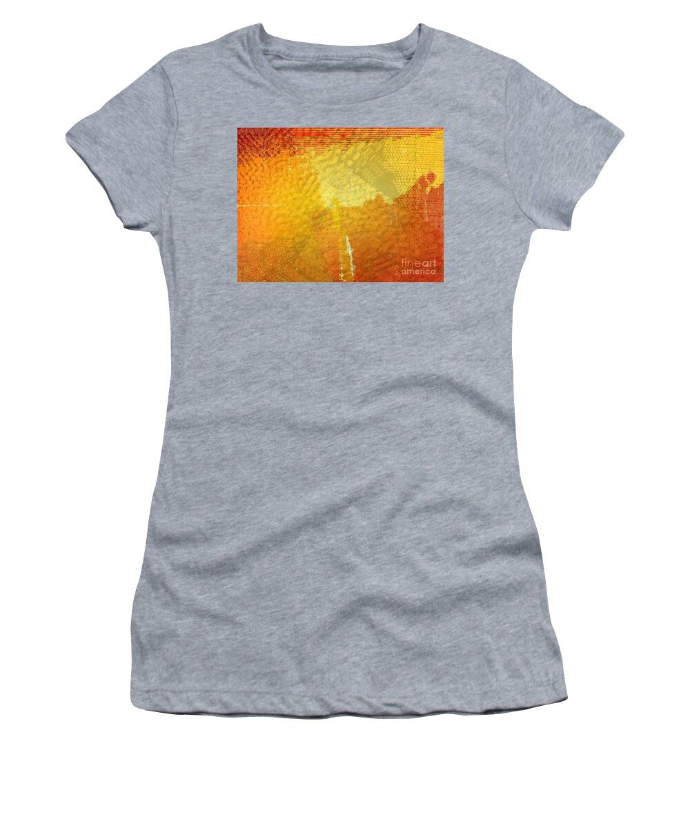 Gold And Orange Women's T-Shirt featuring the digital art Gold by Cooky Goldblatt