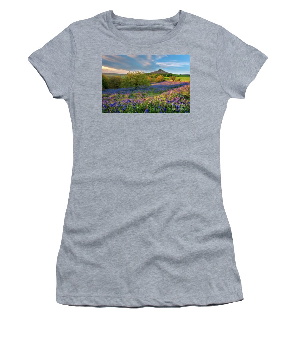 Mtphotography Women's T-Shirt featuring the photograph Golden hour at Roseberry Topping by Mariusz Talarek
