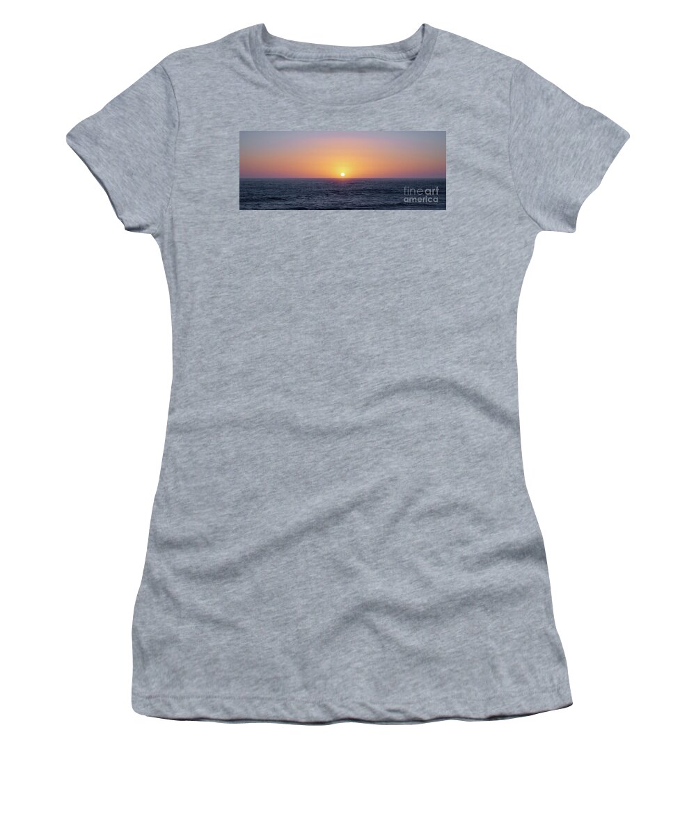 San Francisco Women's T-Shirt featuring the photograph Golden Orb - Pacific Sunset by Dean Birinyi
