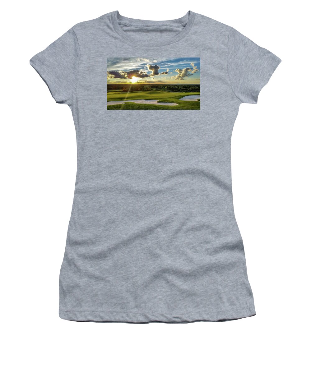 Golf Women's T-Shirt featuring the photograph Golf Course by David Hart