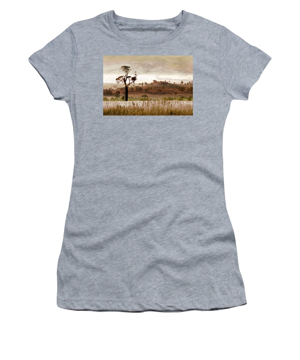 Landscapes Women's T-Shirt featuring the photograph Gondwana Boab by Holly Kempe