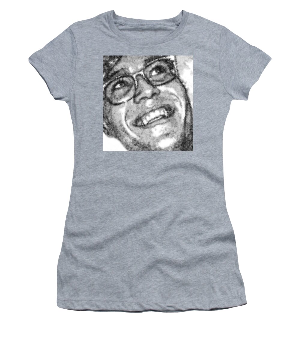  Women's T-Shirt featuring the digital art Good Humor by Lynellen Nielsen