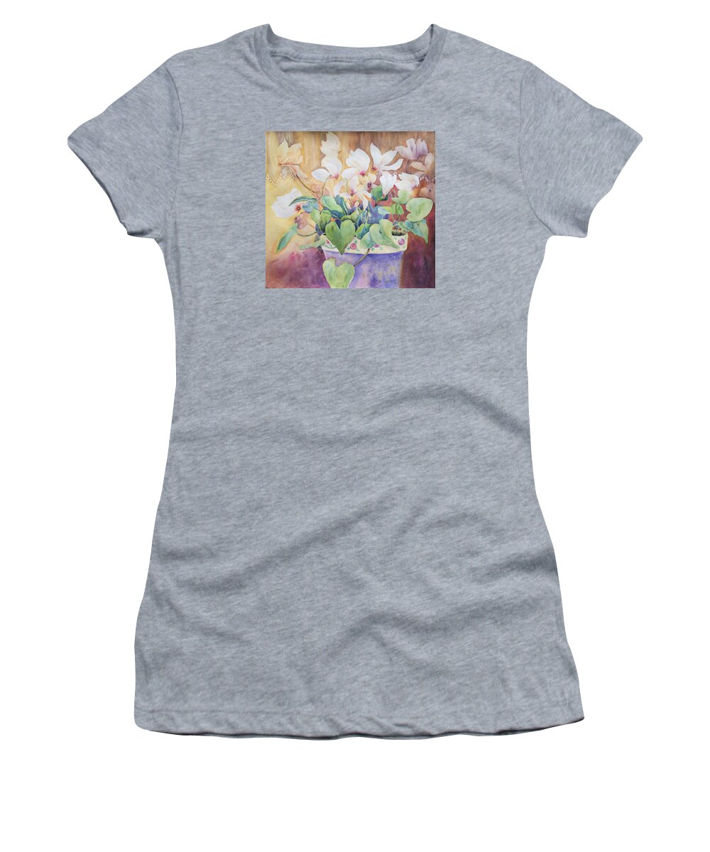 Giclee Women's T-Shirt featuring the painting Good Morning by Lisa Vincent