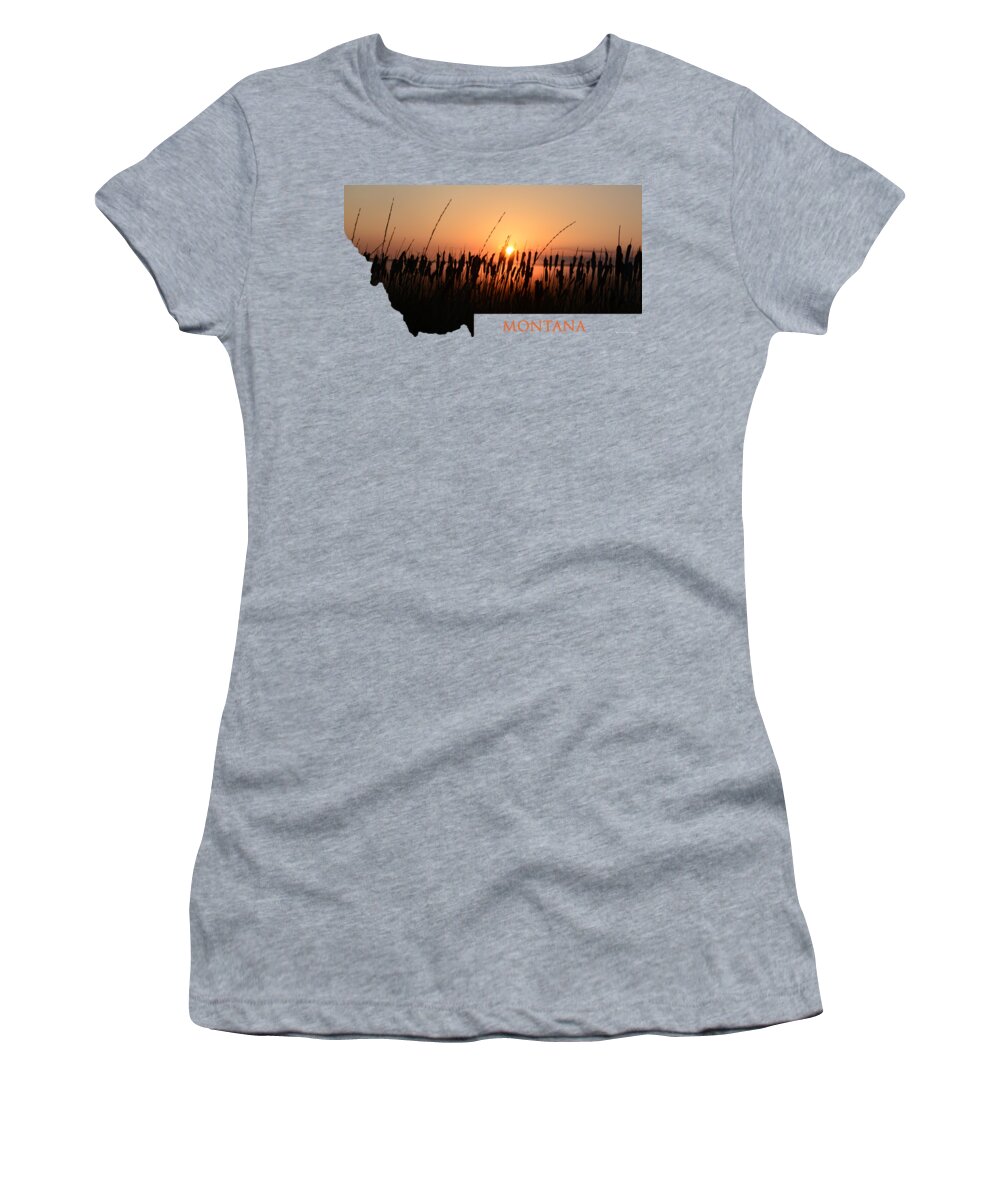 Montana Women's T-Shirt featuring the photograph Good Morning Montana by Whispering Peaks Photography