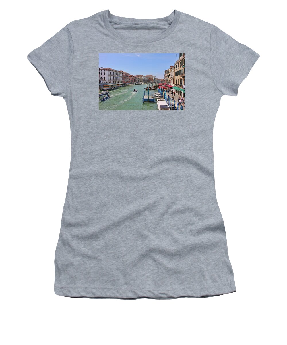 Venice Women's T-Shirt featuring the photograph Grand Canal 9876 by Jack Schultz