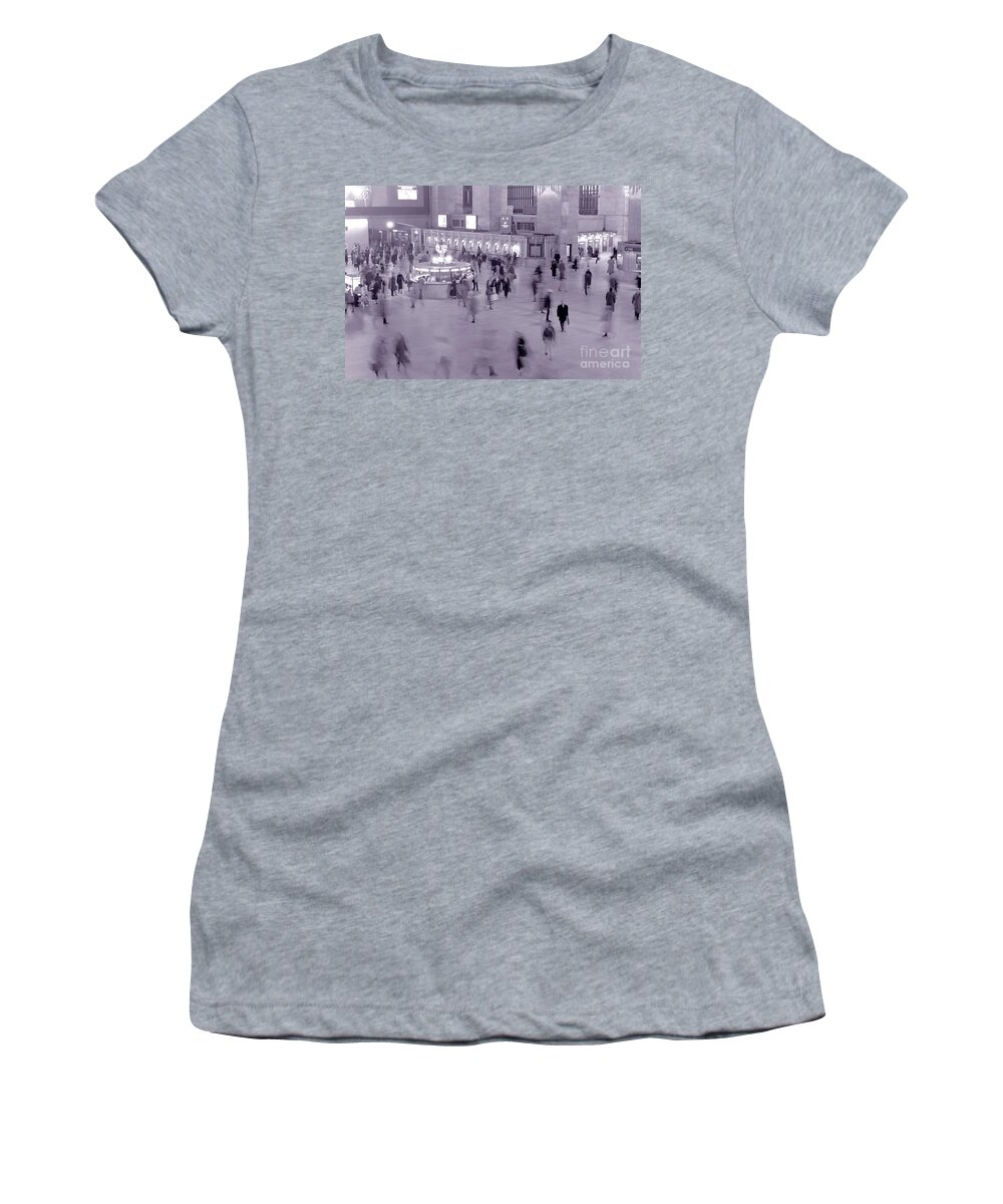 Fast Women's T-Shirt featuring the photograph Grand Central in Motion by Tom Wurl