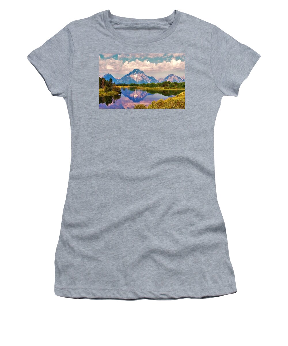Grand Teton Women's T-Shirt featuring the photograph Grand Teton by Lisa Dunn