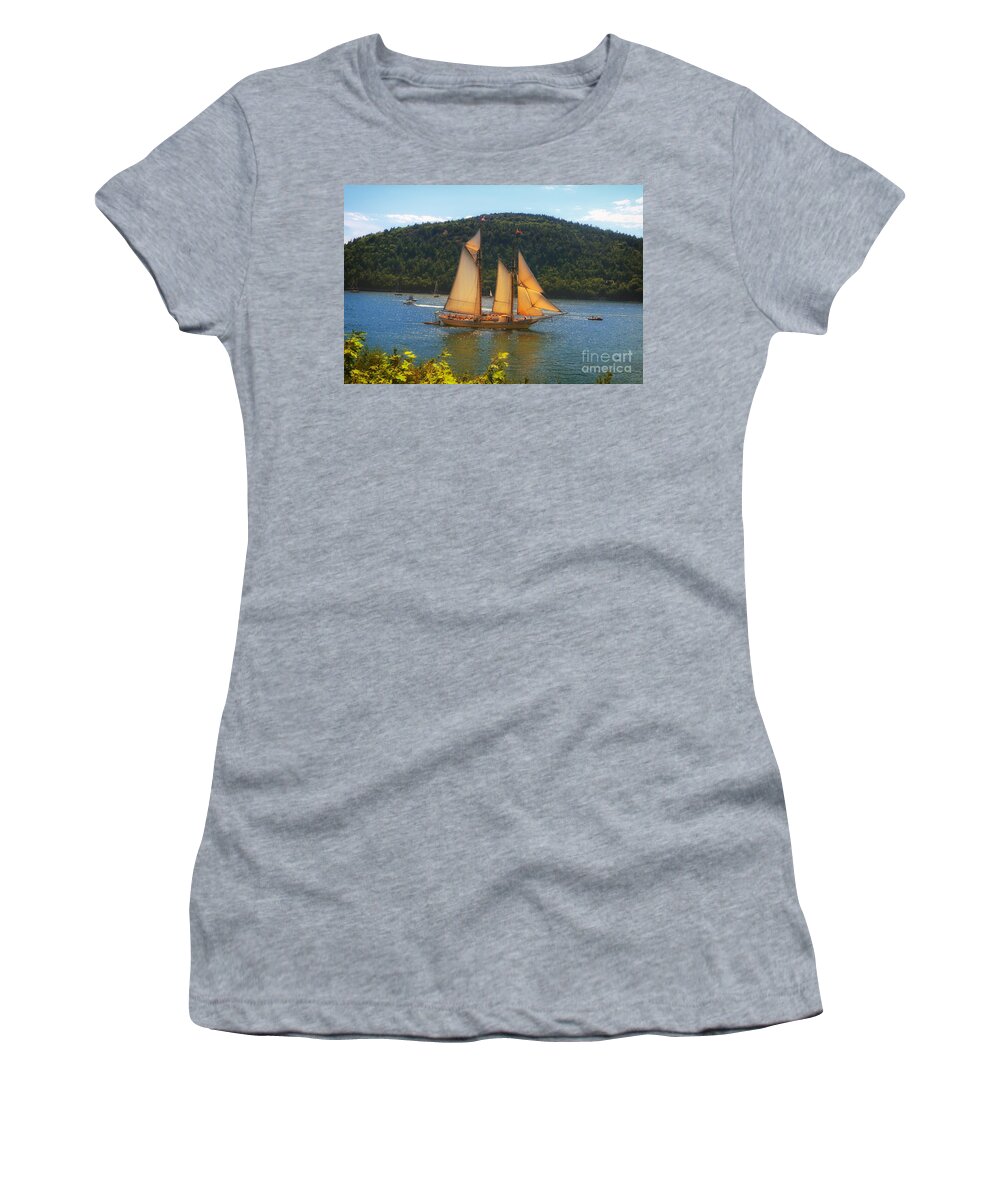 Tall Ship Women's T-Shirt featuring the photograph Grandiose by Elizabeth Dow