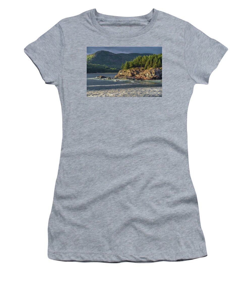 Water Foam Women's T-Shirt featuring the photograph Great Head Point by Barry Bohn