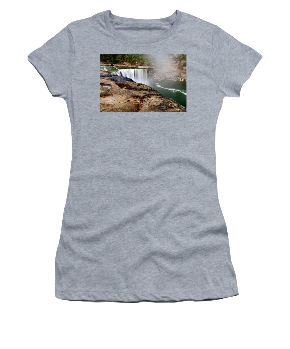 Cumberland Women's T-Shirt featuring the photograph Green River Falls by Michael Scott