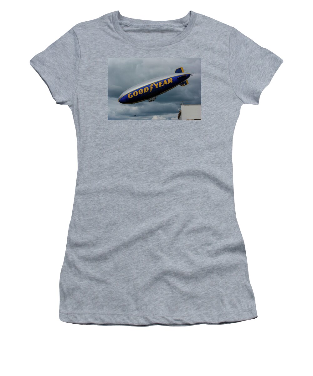 Goodyear Women's T-Shirt featuring the photograph Ground Control to Major Tom by Tikvah's Hope