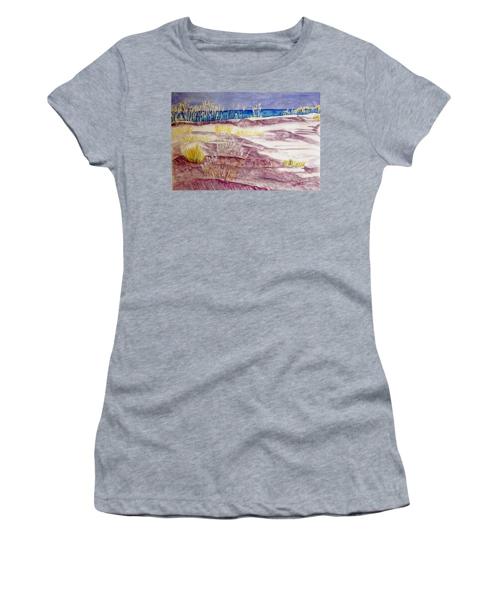 Seascape Women's T-Shirt featuring the painting Gulf Shores Alabama by Larry Wright