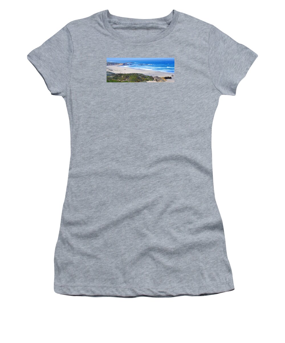 Half Moon Bay Women's T-Shirt featuring the photograph Half Moon Bay by Holly Blunkall
