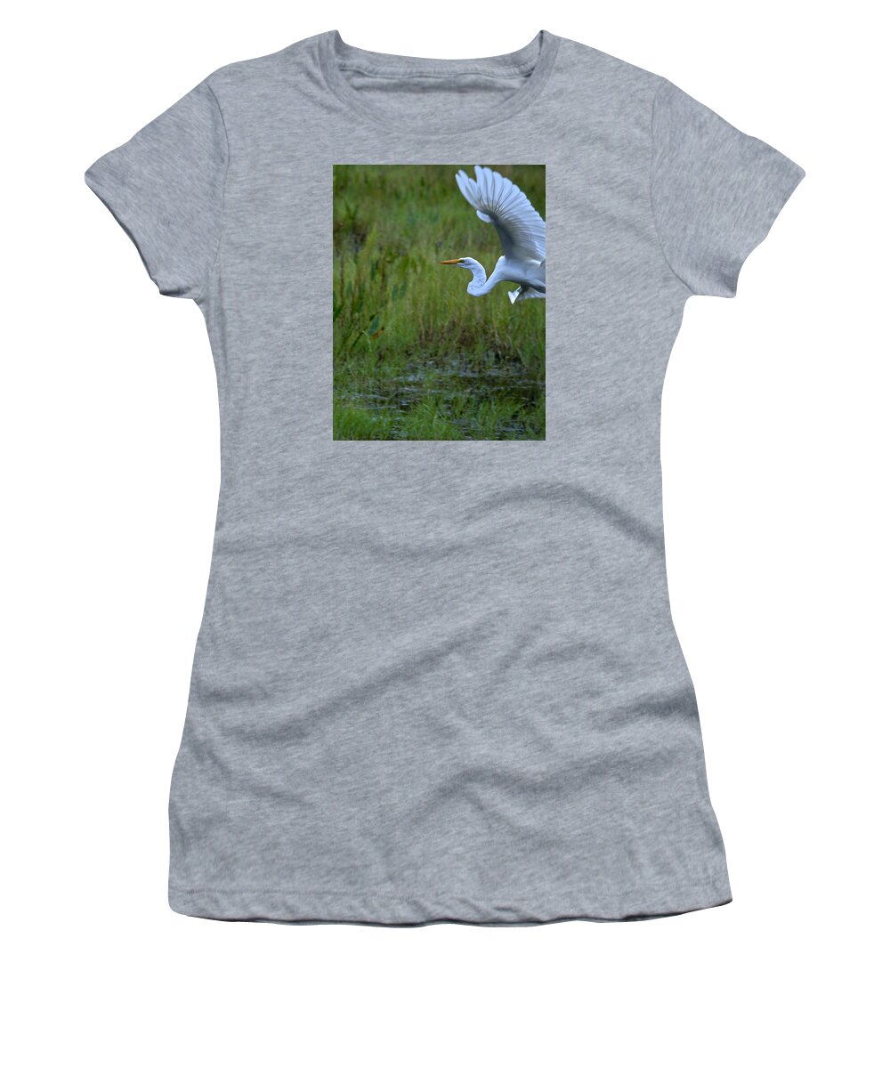 Bird Women's T-Shirt featuring the photograph Half Way Through by Alison Belsan Horton