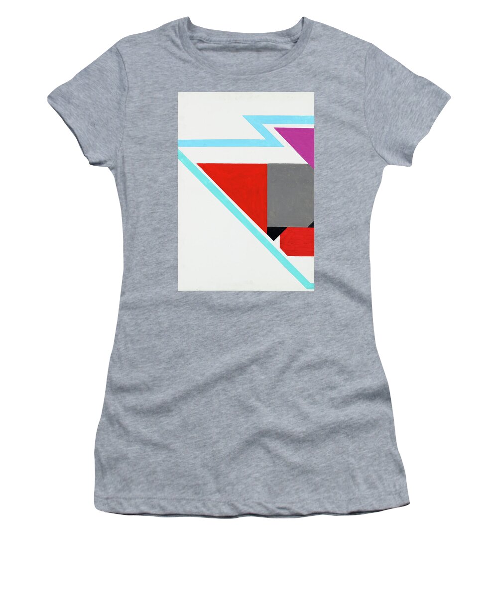 Abstract Women's T-Shirt featuring the painting Halleluja - Part I by Willy Wiedmann