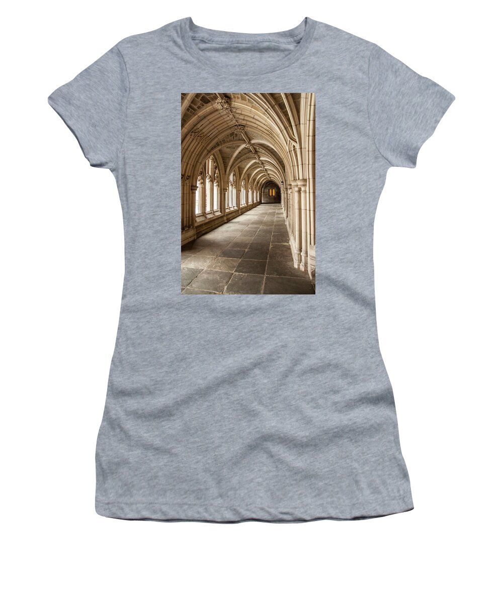 Architecture Women's T-Shirt featuring the photograph Princeton Hallowed Halls by Ginger Stein