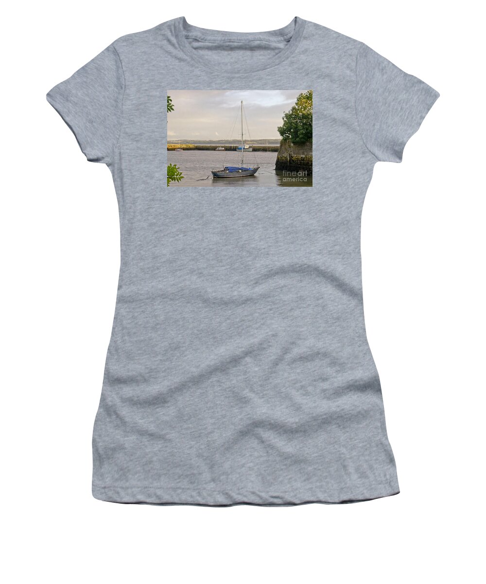 Haven Women's T-Shirt featuring the photograph Haven. Smooth water. by Elena Perelman