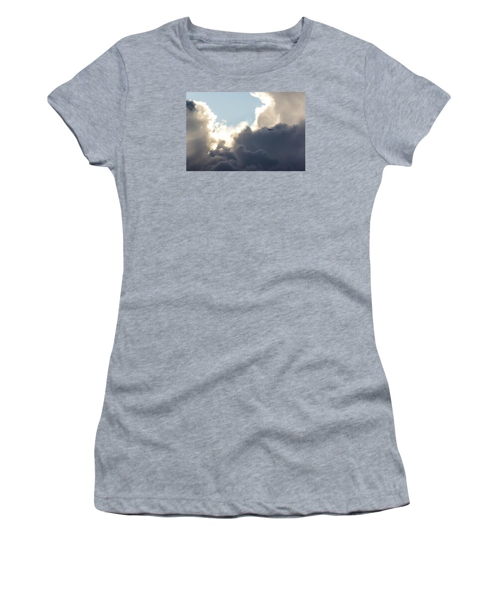 Travel Women's T-Shirt featuring the photograph Head in the clouds by Matt McDonald