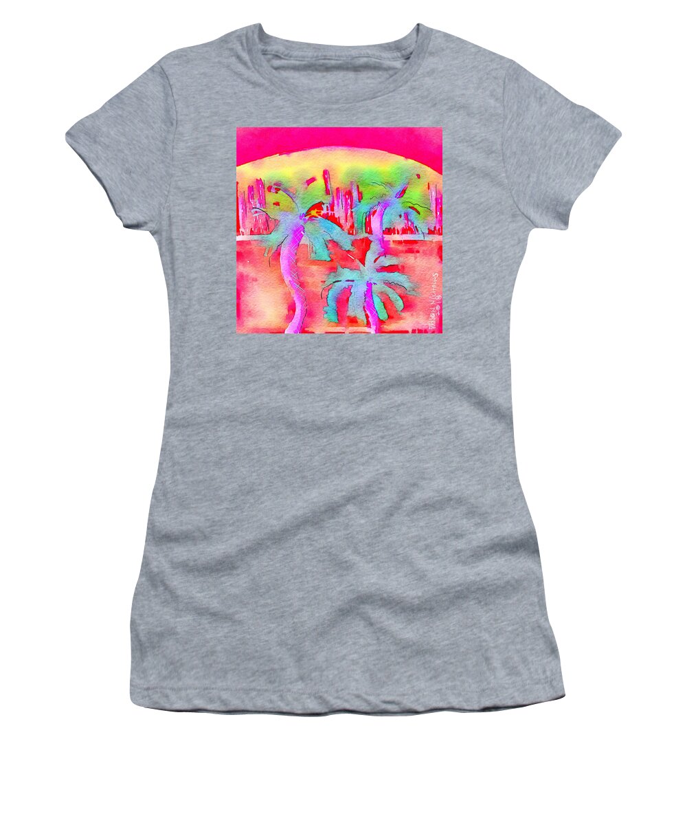 Beach Women's T-Shirt featuring the digital art Heatwave by Jason Nicholas