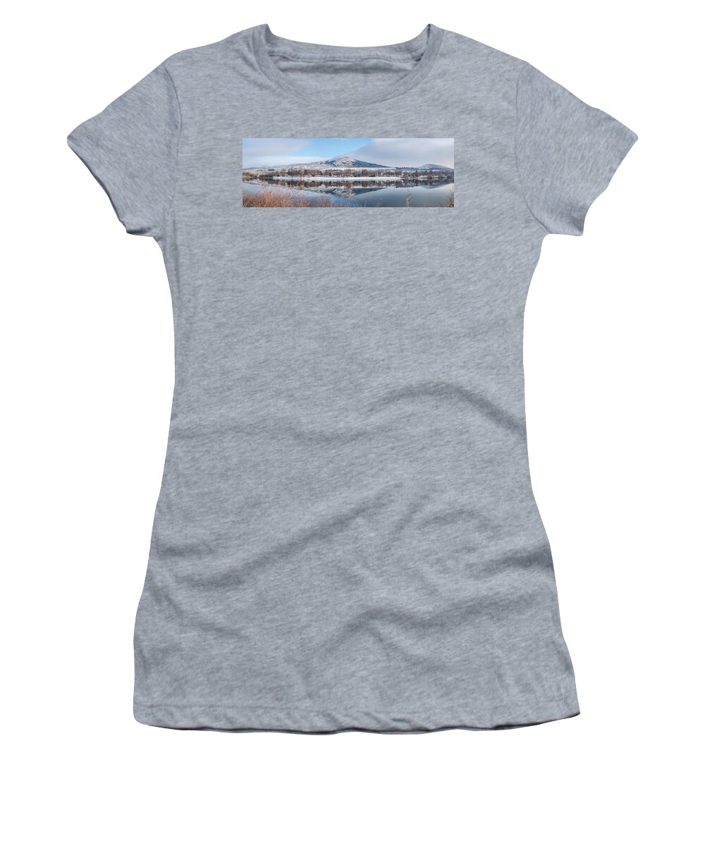 Brad Stinson Women's T-Shirt featuring the photograph Hells Gate State Park Panoramic by Brad Stinson
