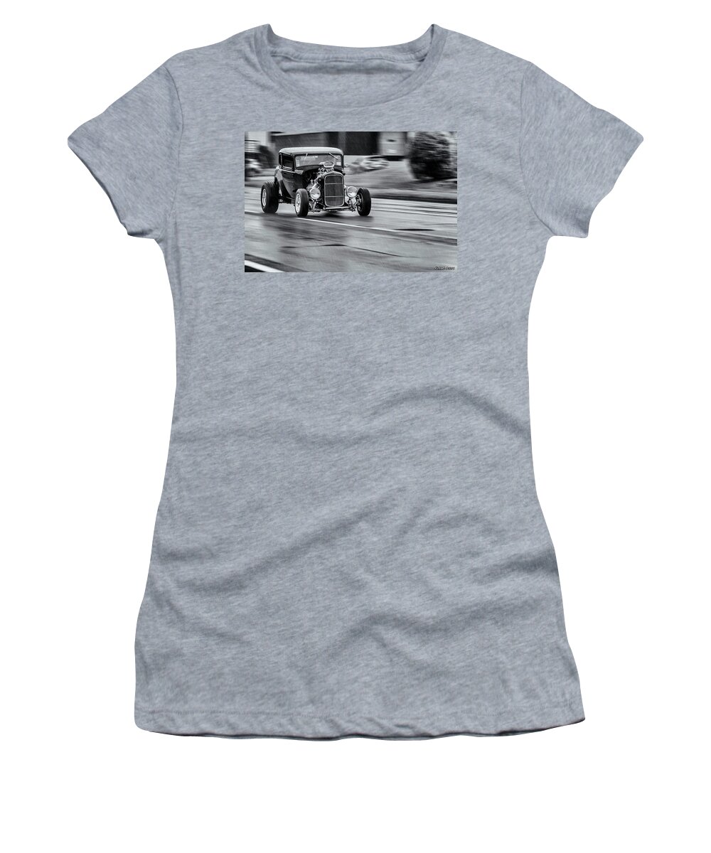 1932 Women's T-Shirt featuring the photograph Hemi Powered 1932 Ford 5 Window Coupe by Ken Morris