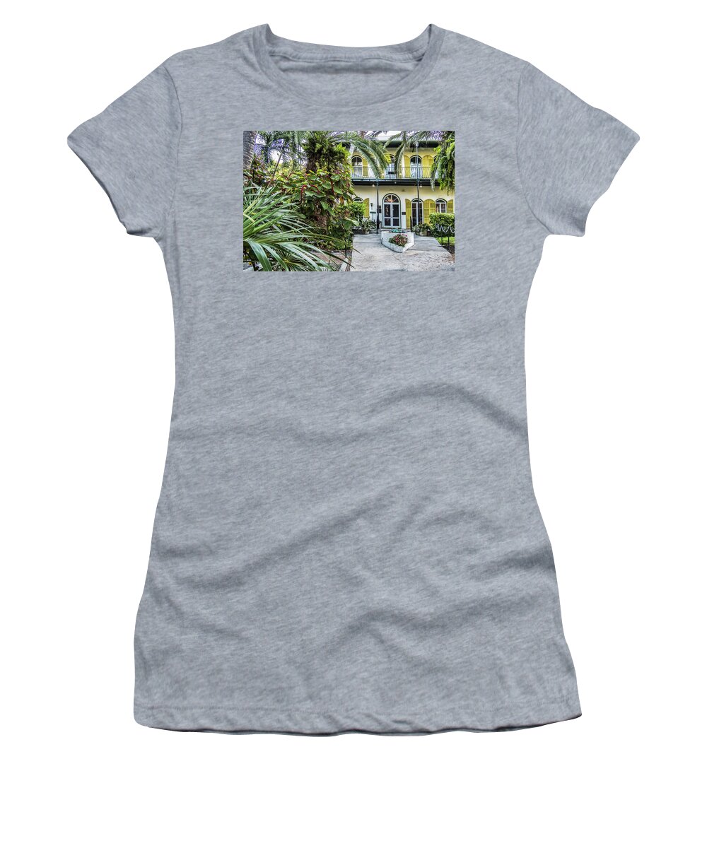 Hemingway Women's T-Shirt featuring the photograph Hemingway House - Key West by Bob Slitzan