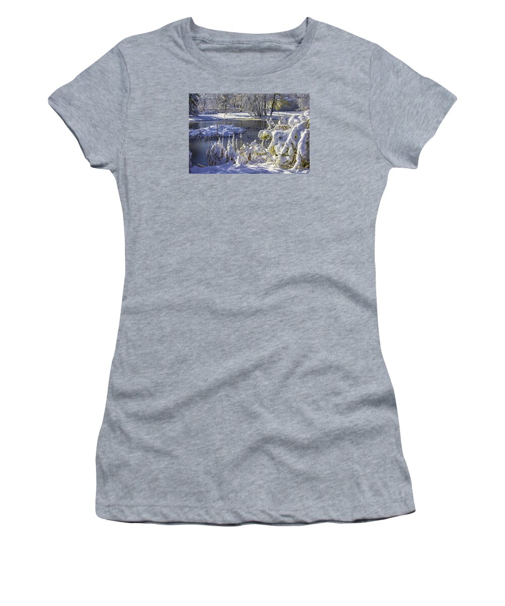  Women's T-Shirt featuring the photograph Hickory Nut Grove Landscape by Raymond Kunst