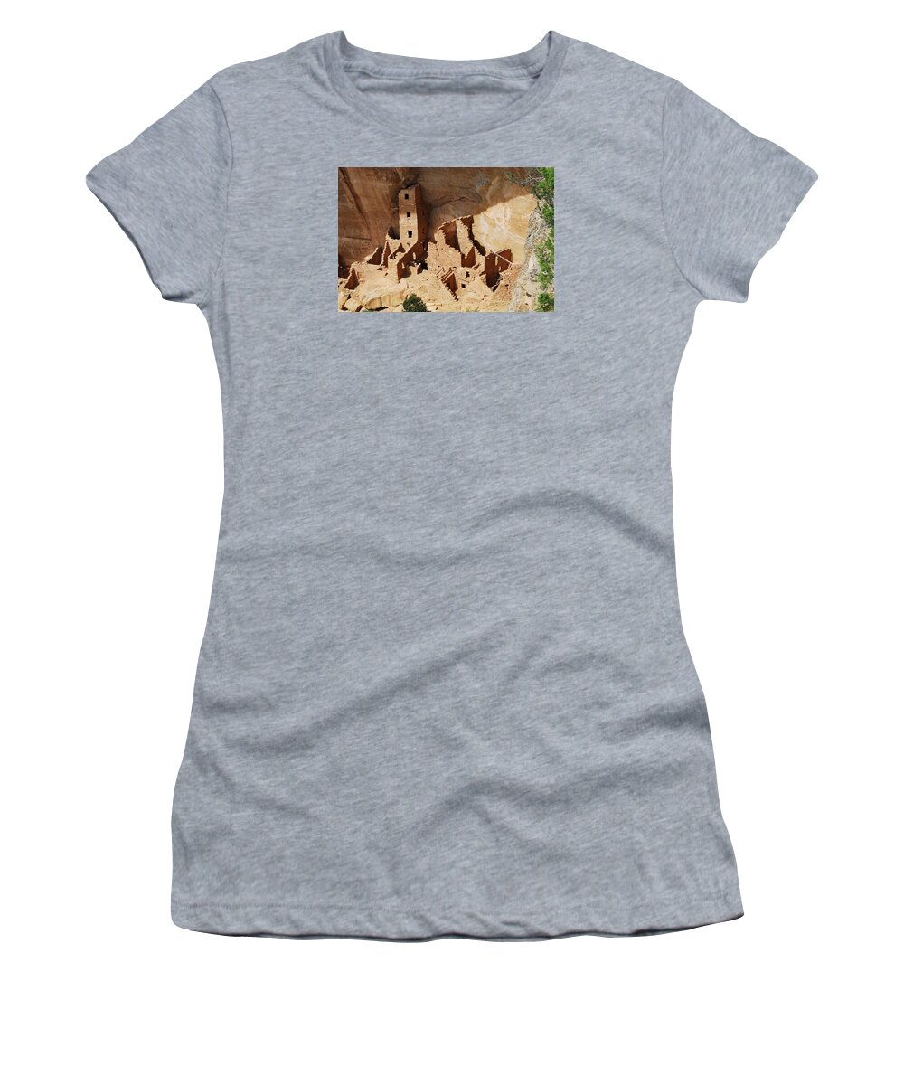 Cliff Dwellers Women's T-Shirt featuring the photograph High Rise Livin by Brad Hodges