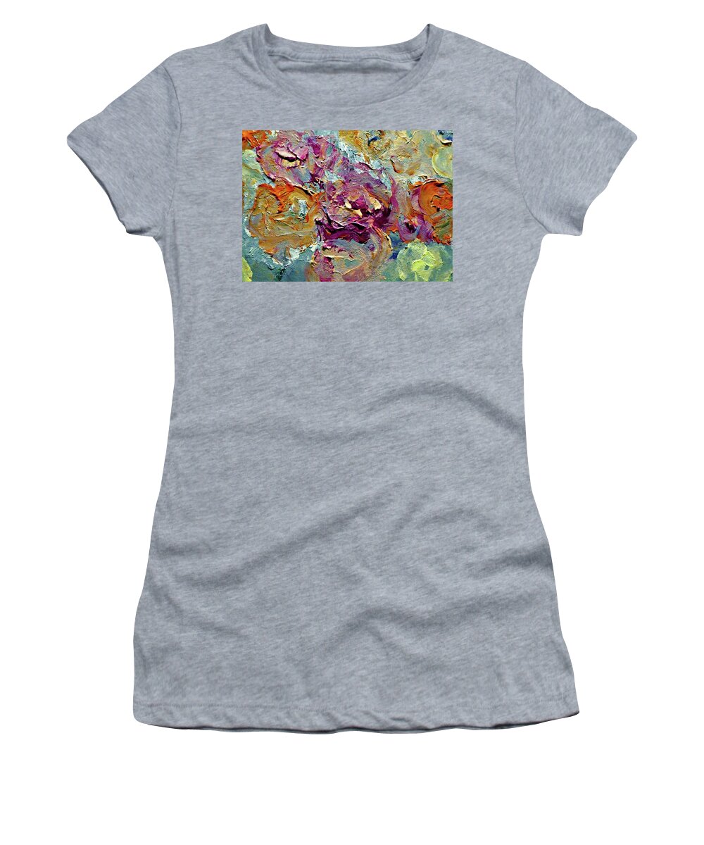 His Women's T-Shirt featuring the digital art His Rose Garden By Lisa Kaiser by Lisa Kaiser